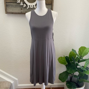 Athleta Santorini reversible modal dress gray size M NWT‎